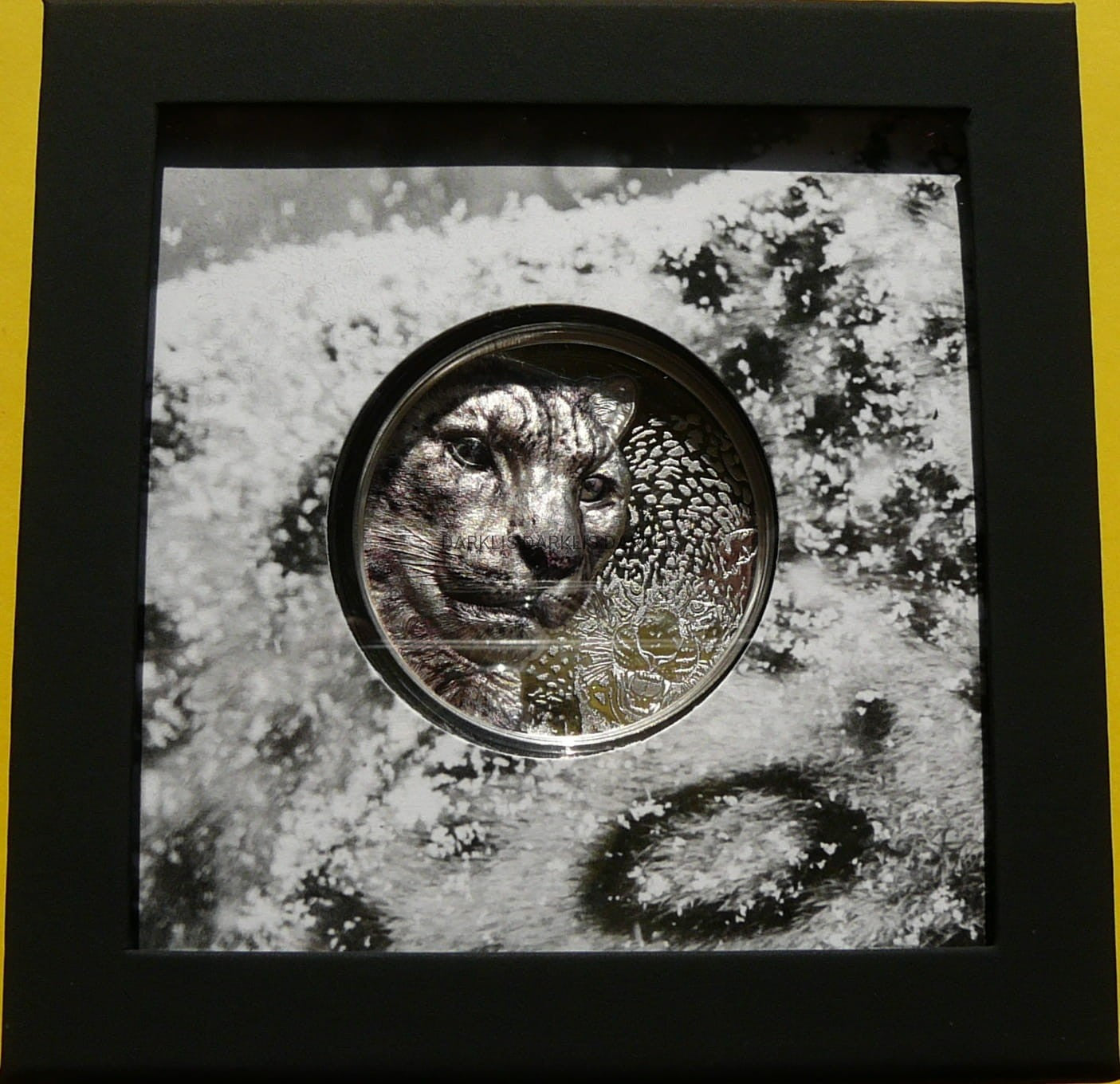 2000 TUGRIK MONGOLIA 2024 LEOPARD ŚNIEŻNY HIGH RELIEF 3Oz