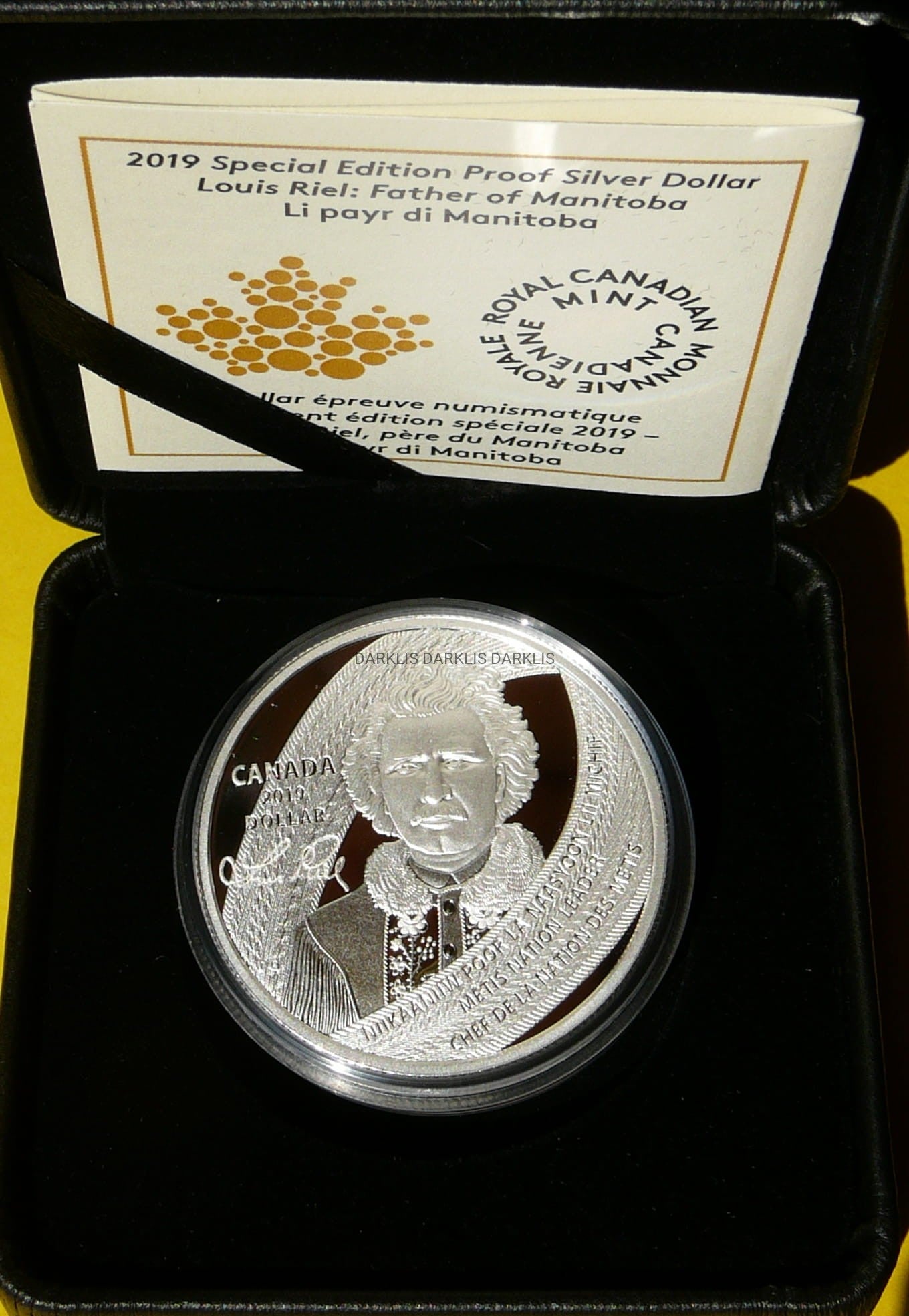 1$ KANADA 2019 LOUIS RIEL OJCIEC MANITOBY +CER