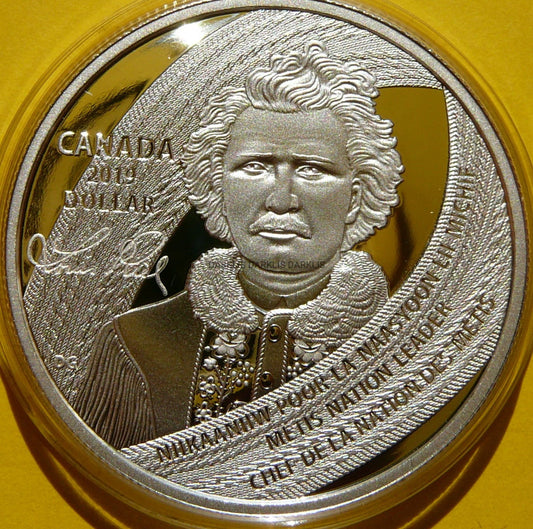 1$ KANADA 2019 LOUIS RIEL OJCIEC MANITOBY +CER