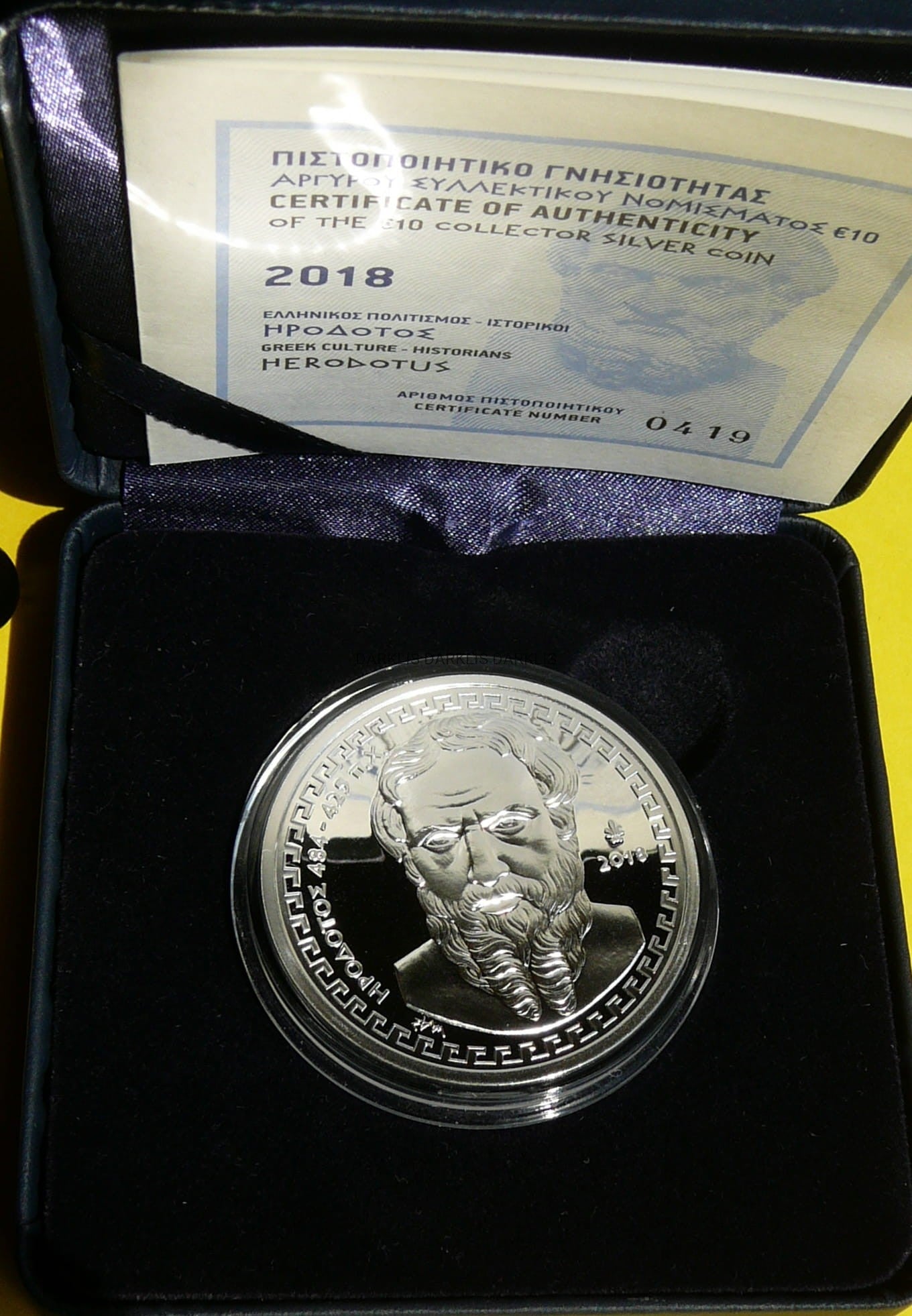 10 EURO GRECJA 2018 HERODOT KULTURA GRECKA RZADKA