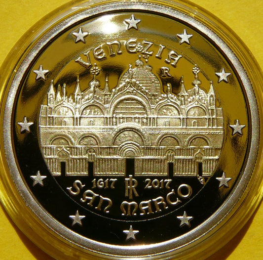 2 EURO WŁOCHY 2017 WENECJA BAZYLIKA ŚW MARKA PROOF
