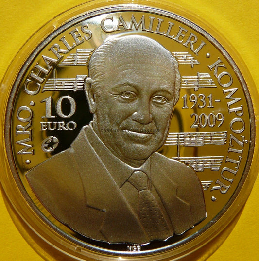 10 EURO MALTA 2014 KOMPOZYTOR CHARLES CAMILERI RZADKA