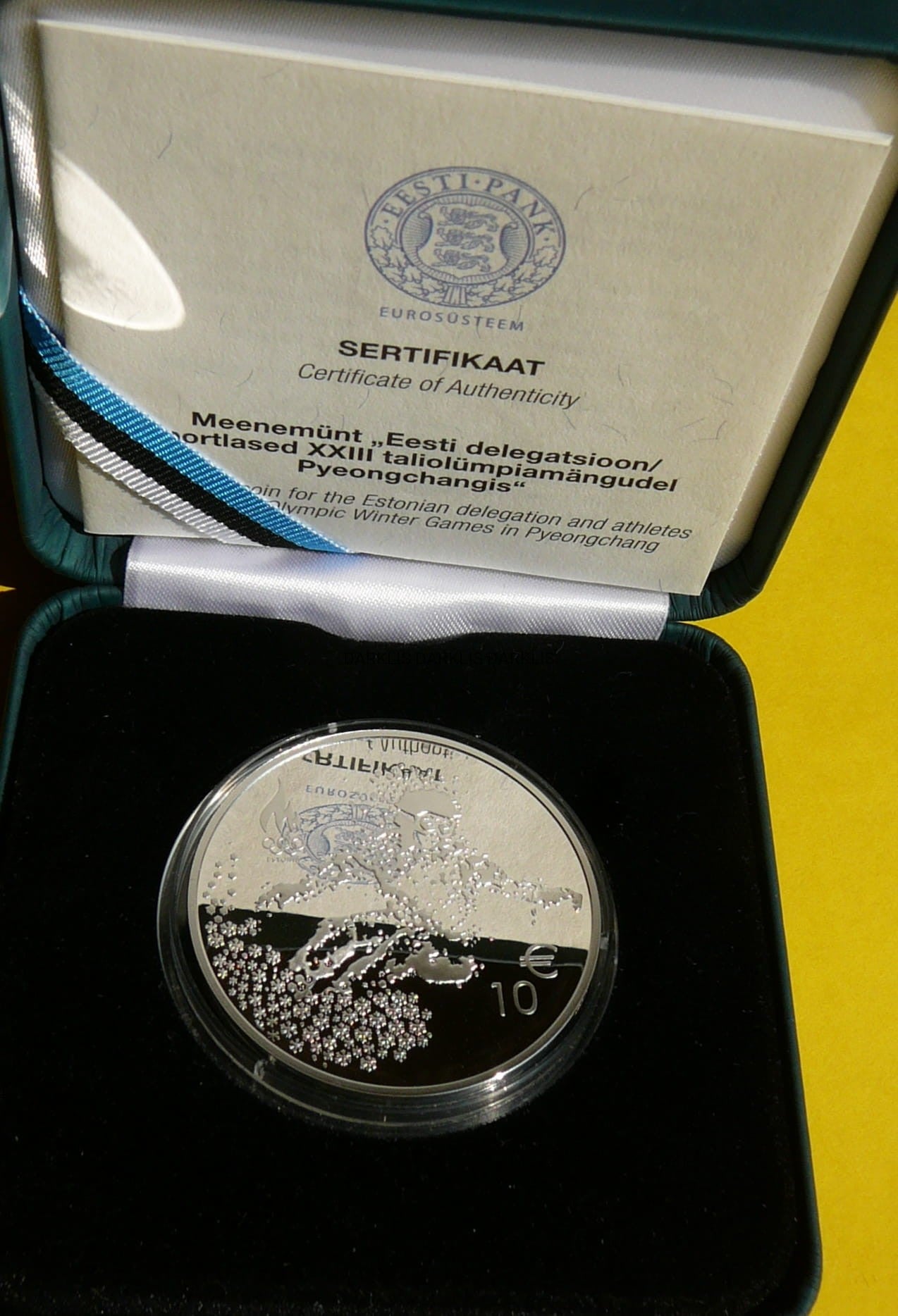 10 EURO ESTONIA 2018 ZIMOWA OLIMPIADA PJONGCZANG