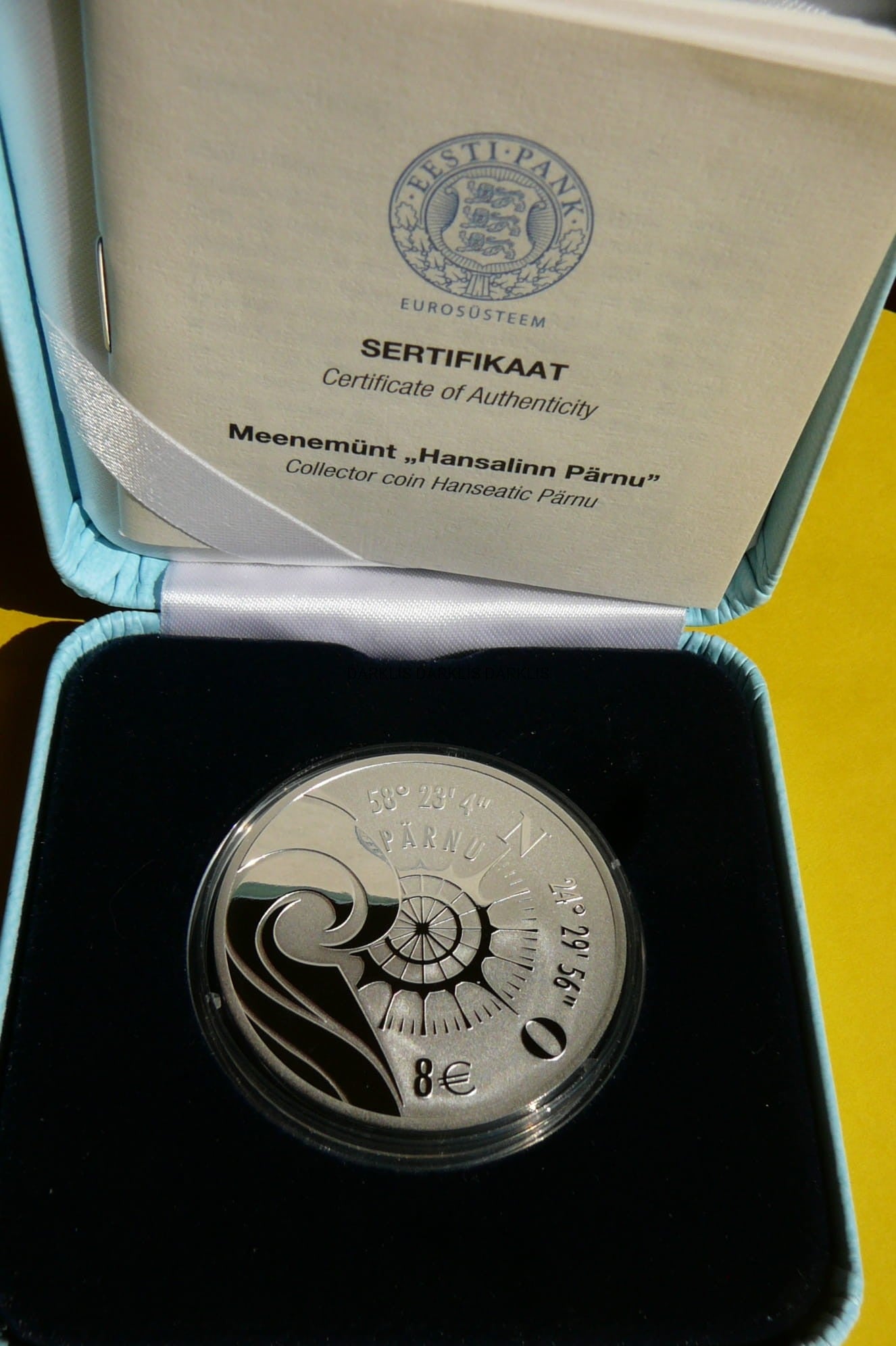 8 EURO ESTONIA 2021 PARNAWA MIASTA HANZEATYCKIE RZADKA
