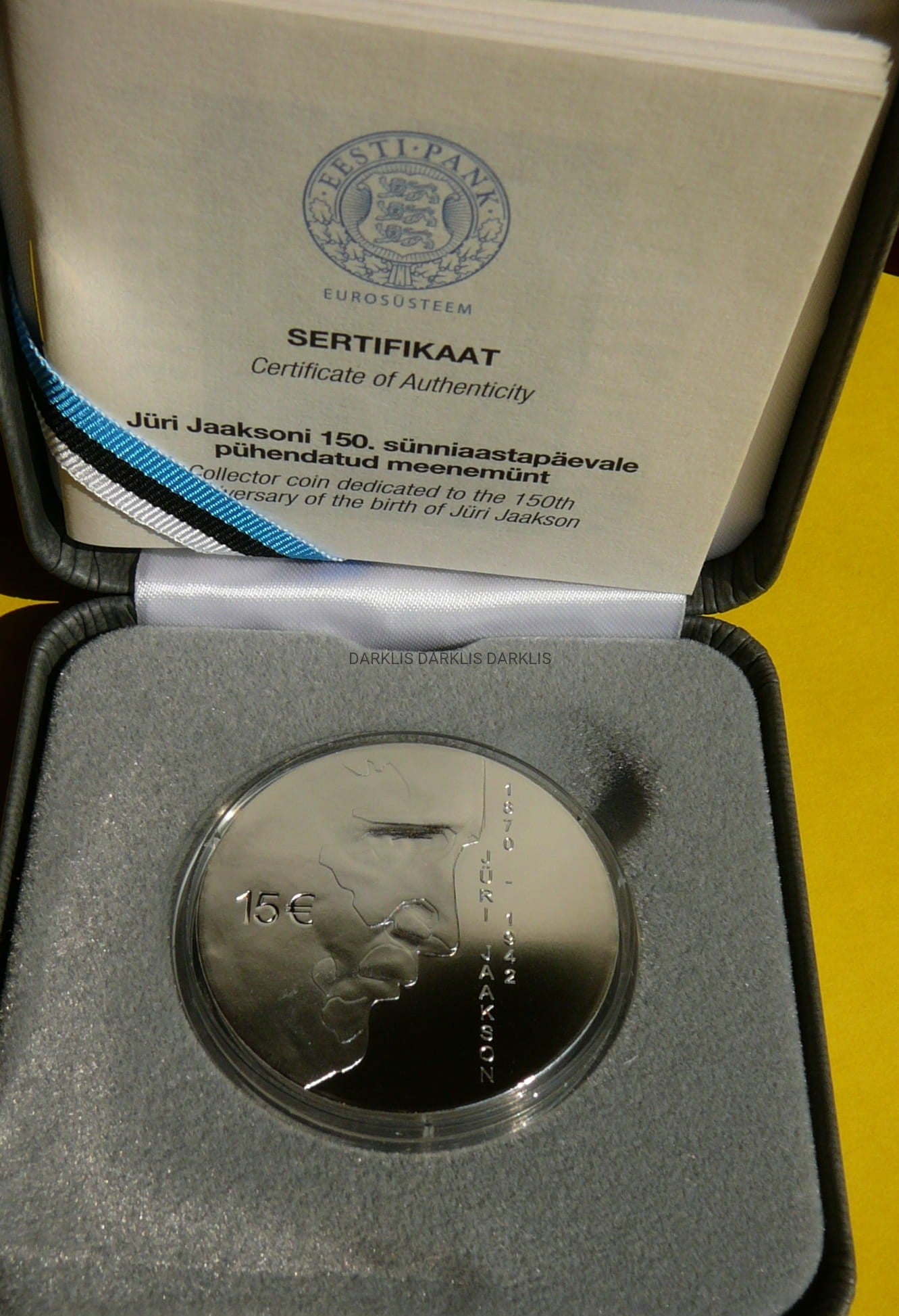 15 EURO ESTONIA 2020 150 ROCZNICA URODZIN JURI JAAKSON