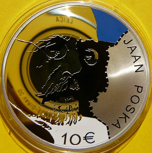 10 EURO ESTONIA 2016 ROCZNICA URODZIN JAAN POSKA KOLOR
