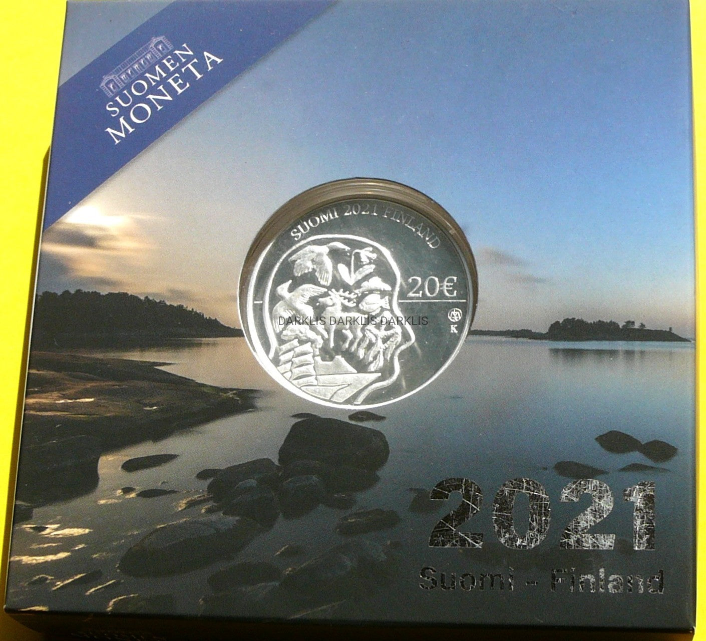 20 EURO FINLANDIA 2021 SAMORZĄD WYSP ALANDZKICH RZADKA