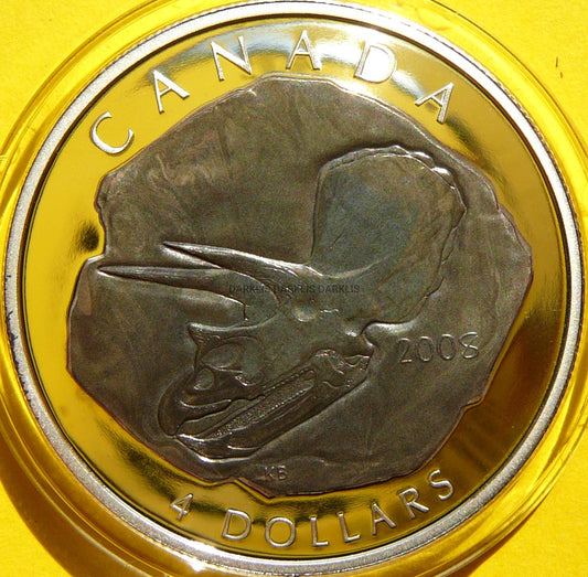 4$ KANADA 2008 TRICERATOPS HISTORIA DINOZAURÓW