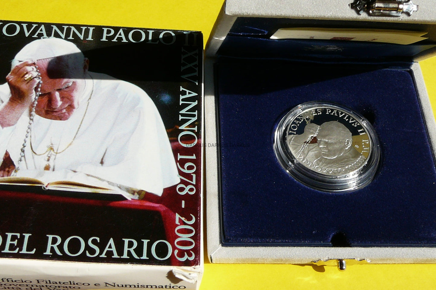 5 EURO WATYKAN 2003 PAPIEŻ JAN PAWEŁ II ROK RÓŻAŃCA