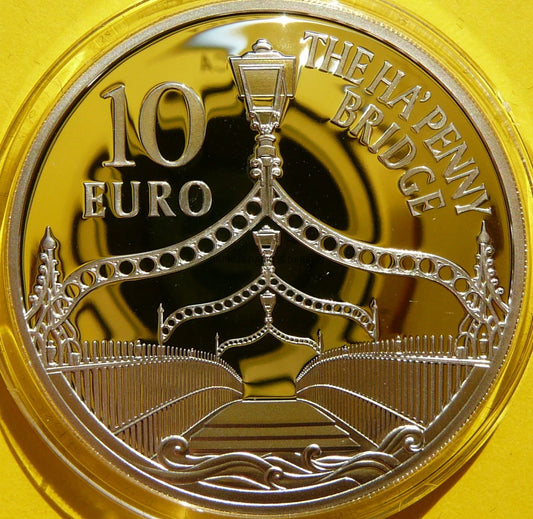 10 EURO IRLANDIA 2017 DUBLIN MOST HA PENNY RZADKA PP
