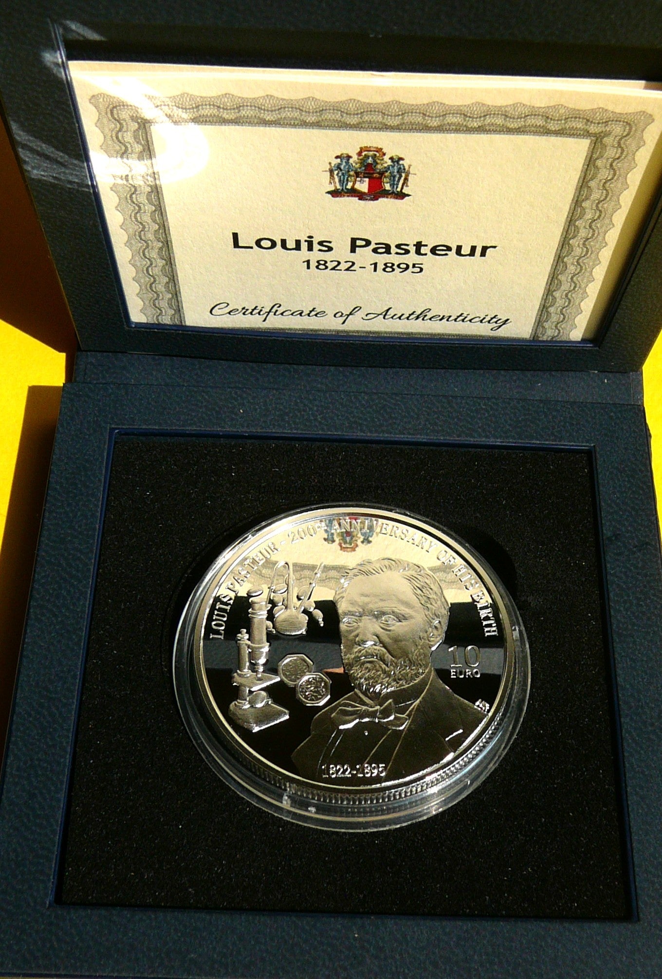 10 EURO MALTA 2022 LUDWIK PASTEUR ROCZNICA URODZIN