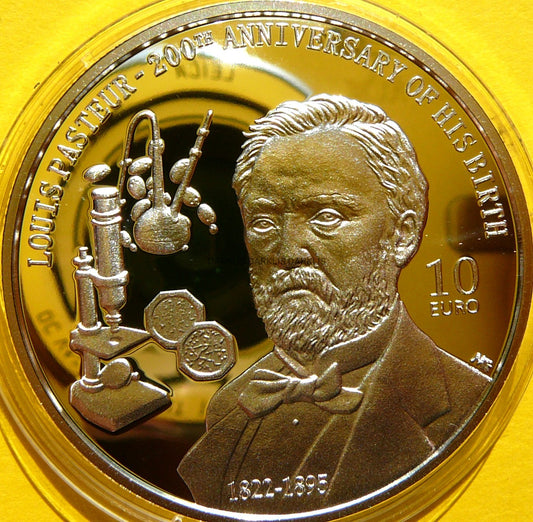 10 EURO MALTA 2022 LUDWIK PASTEUR ROCZNICA URODZIN