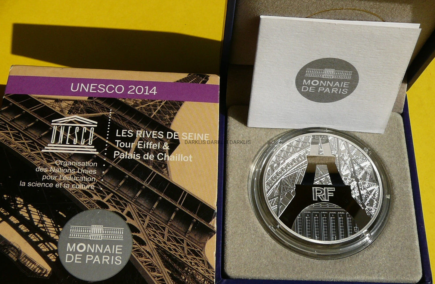 10 EURO FRANCJA 2014 WIEŻA EIFFLA PAŁAC DE CHAILOT UNESCO