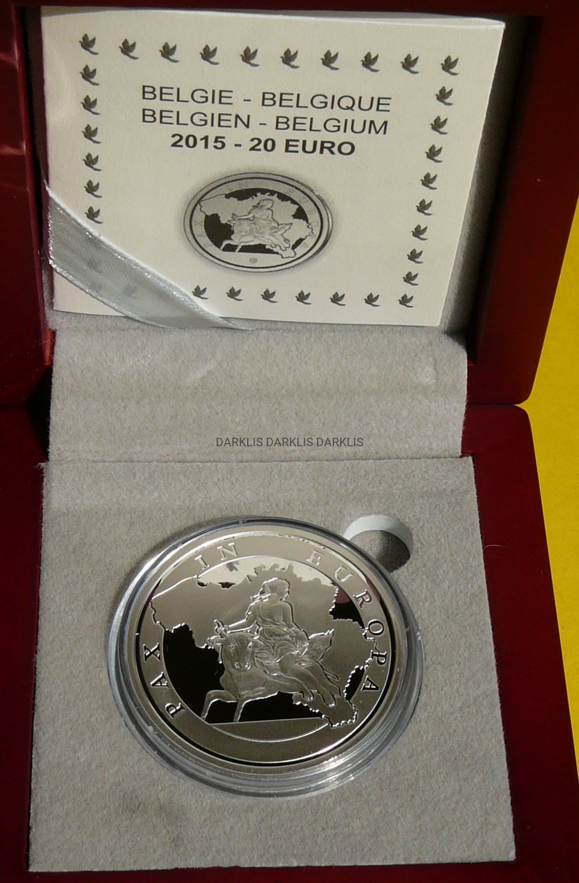 20 EURO BELGIA 2015 - 70 LAT POKOJU w EUROPIE