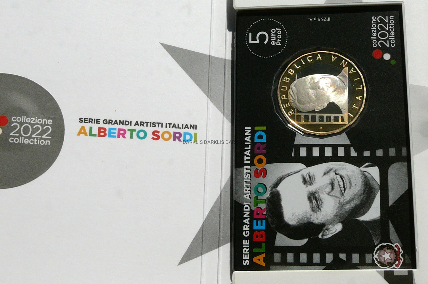 5 EURO WŁOCHY 2022 ALBERTO SORDI WIELCY WŁOSCY ARTYŚCI
