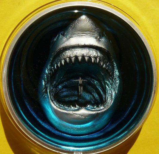 10$ PALAU 2024 THALASSOPHOBIA GŁĘBIA REKIN HIGH RELIEF