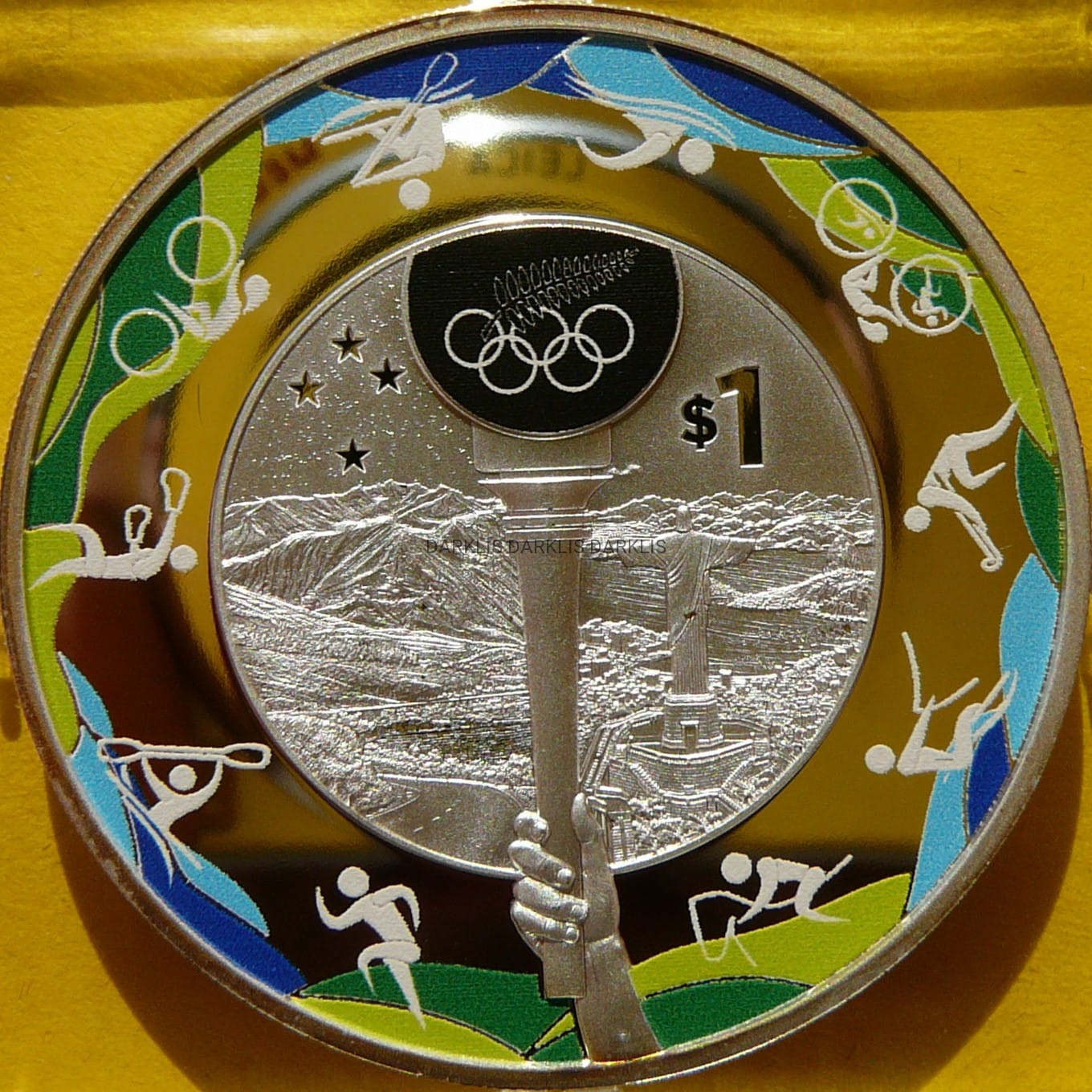 1$ NOWA ZELANDIA 2016 ZNICZ OLIMPIADA RIO DE JANEIRO JEZUS