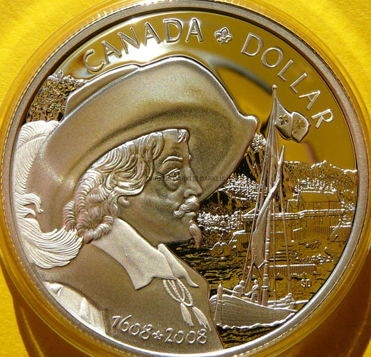 1$ KANADA 2008 ŻAGLOWIEC 400-LECIE MIASTA QUEBEC