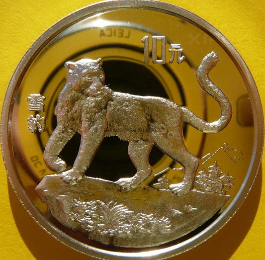 10 YUAN CHINY 1992 IRBIS ŚNIEŻNY ZAGROŻONE GATUNKI