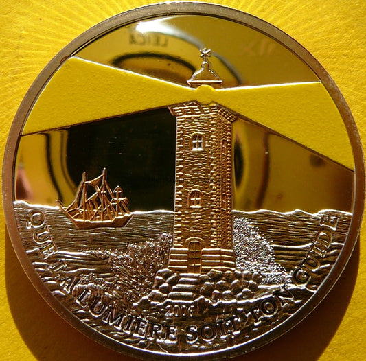 10 FR KONGO 2006 ŻAGLOWIEC LATARNIA MORSKA KOLOR RZADKA