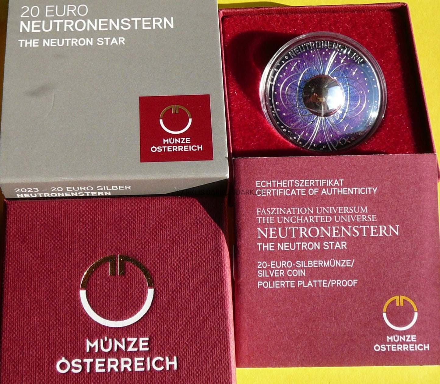20 EURO AUSTRIA 2023 GWIAZDA NEUTRONOWA WSZECHŚWIAT