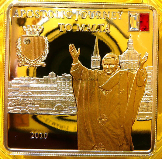 5$ COOK 2010 PAPIEŻ BENEDYKT XVI MALTA SWAROVSKI