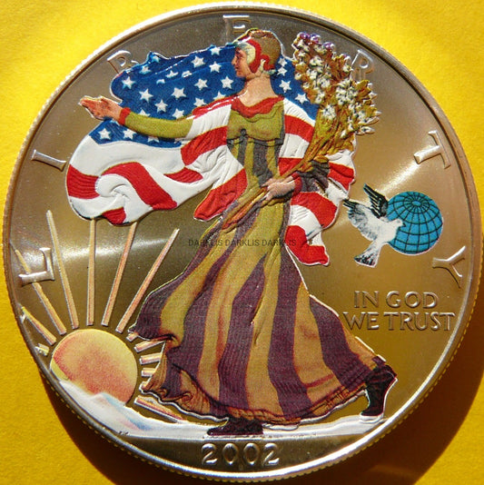 1$ USA 2002 BOGINI LIBERTY ŚWIATOWY DZIEŃ POKOJU KOLOR