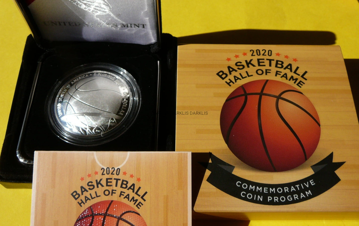 1$ USA 2020 P BASKETBALL GALERIA SŁAW KOSZYKÓWKI PROOF