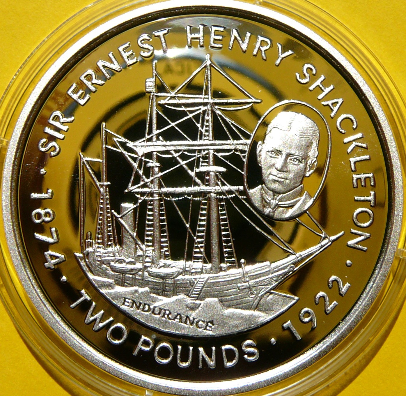 2 FUNTY FALKLANDY 1999 ŻAGLOWIEC SIR ERNEST SHACKLETON