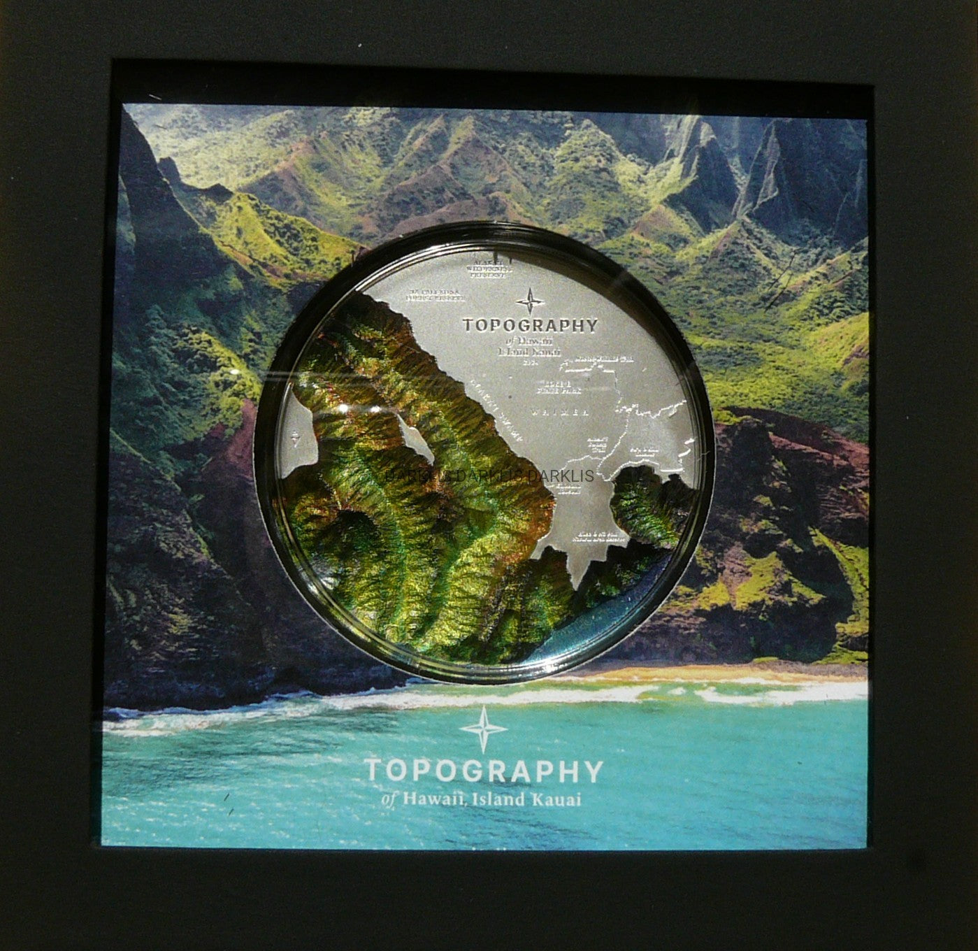 25$ COOK 2024 HAWAII TOPOGRAPHY HIGH RELIEF RZADKA
