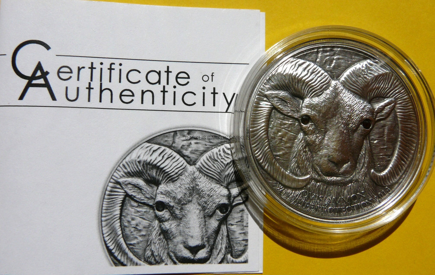 500 TUGRIK MONGOLIA 2013 OWCA ARGALI OVIS AMMON