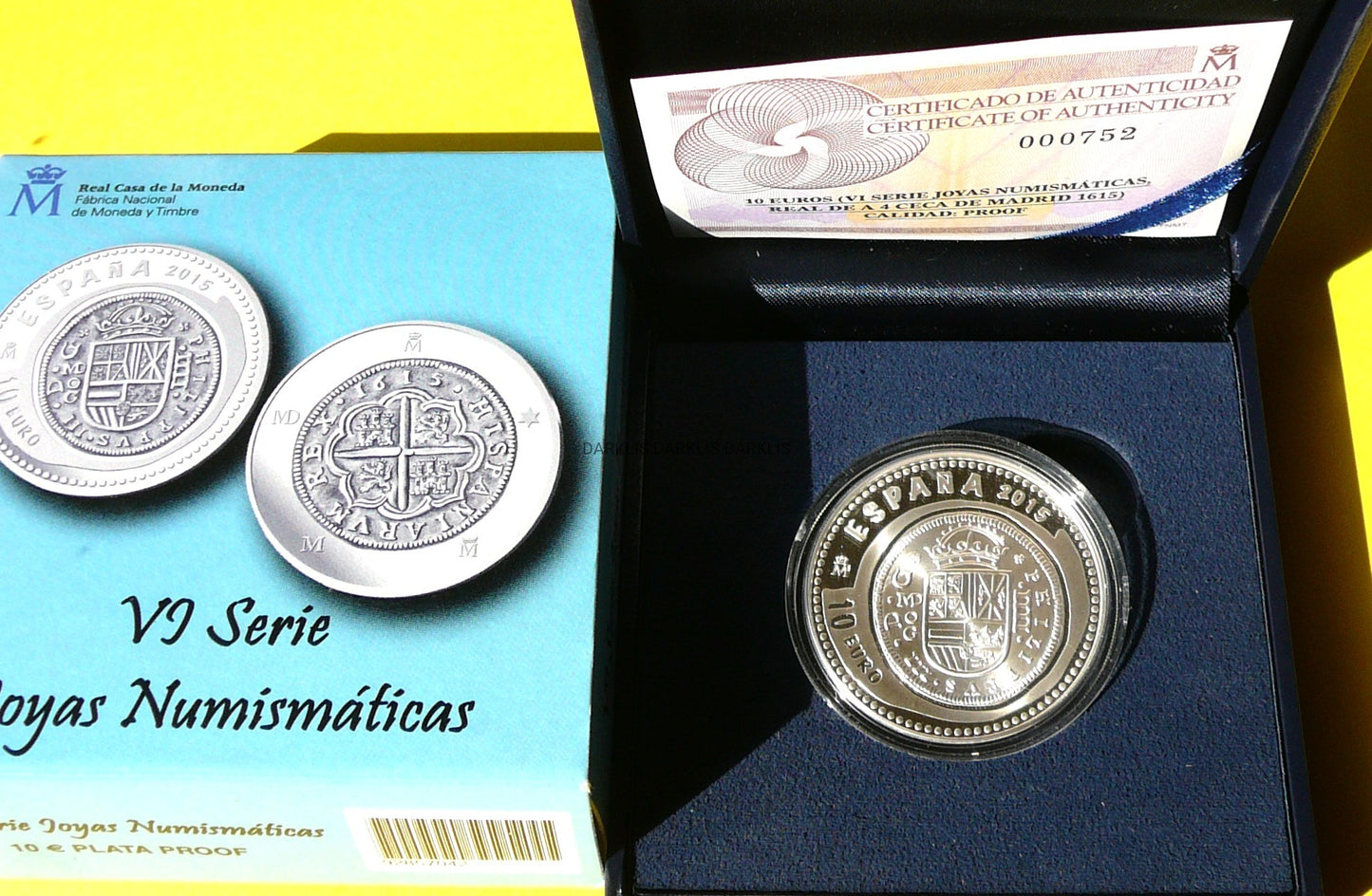 10 EURO HISZPANIA 2015 KLEJNOTY HISZPANII 4 REALE FILIPA III