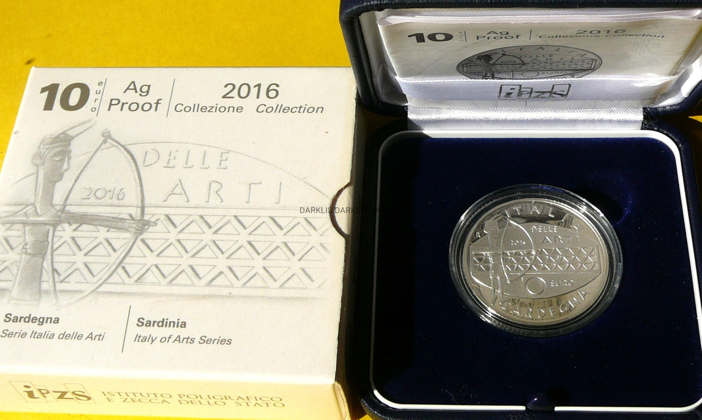 10 EURO WŁOCHY 2016 SARDYNIA SZTUKA WŁOSKA RZADKA