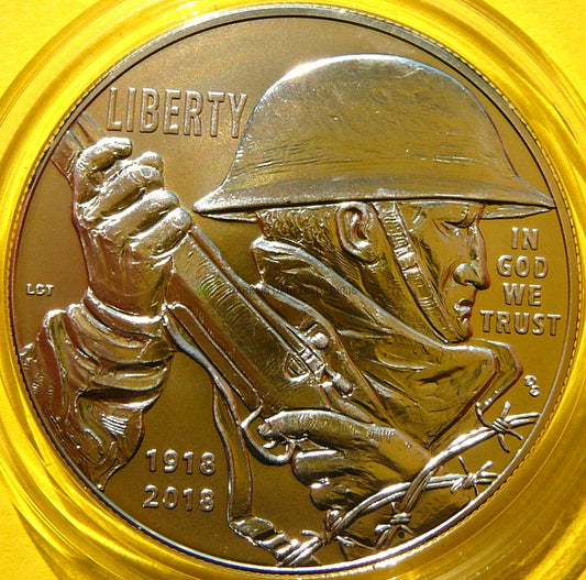 1$ USA 2018 ŻOŁNIERZ ZAKOŃCZENIE I WOJNA ŚWIATOWEJ MATT
