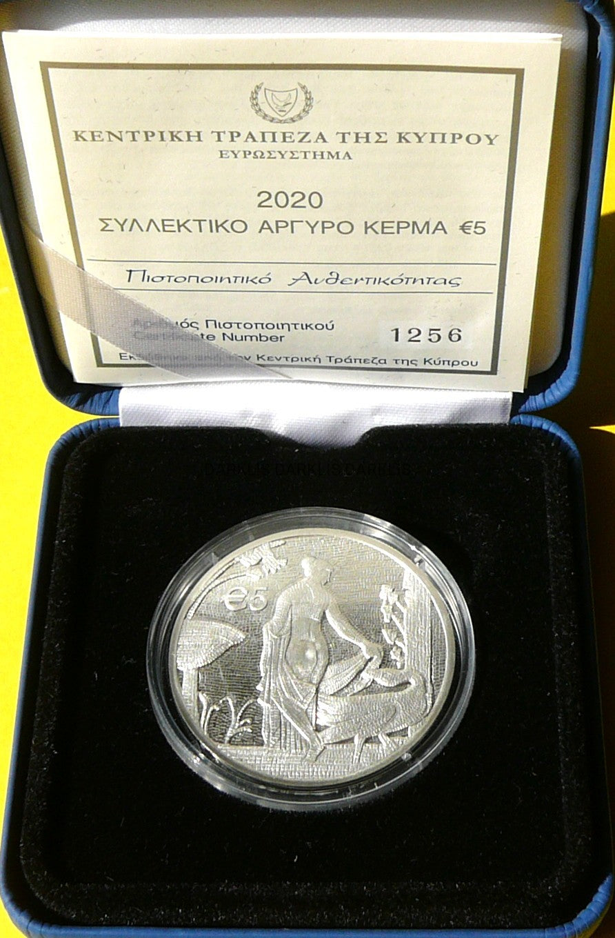 5 EURO CYPR 2020 KRÓLOWA LEDA Z ŁABĘDZIEM RZADKA