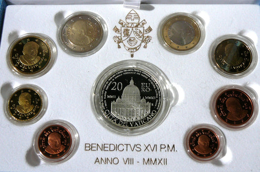 KMS EURO 20 EURO WATYKAN 2012 EURO 10 ROCZNICA PROOF