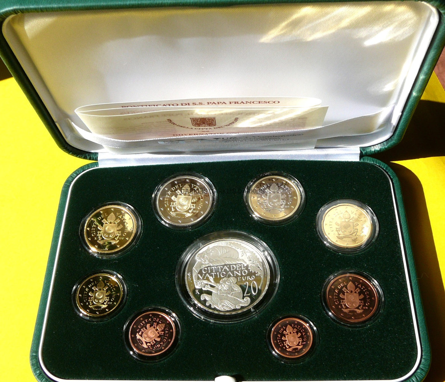 KMS EURO 20 EURO WATYKAN 2018 PAPIEŻ FRANCISZEK PROOF