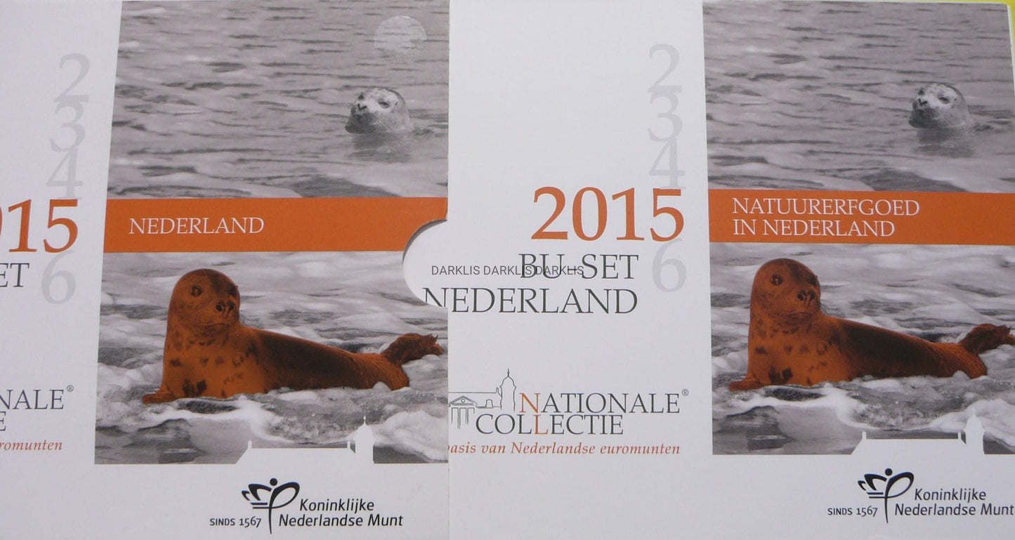 SET EURO HOLANDIA 2015 FOKA DZIEDZICTWO NATURALNE ECO
