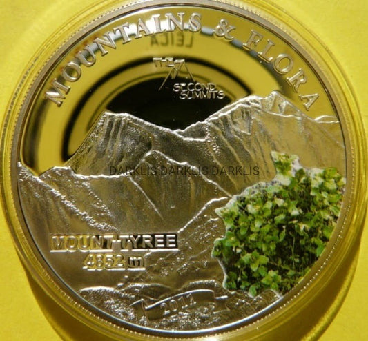5$ PALAU ANTARKTYDA MOUNT TYREE GÓRY KWIATY Ag +CE