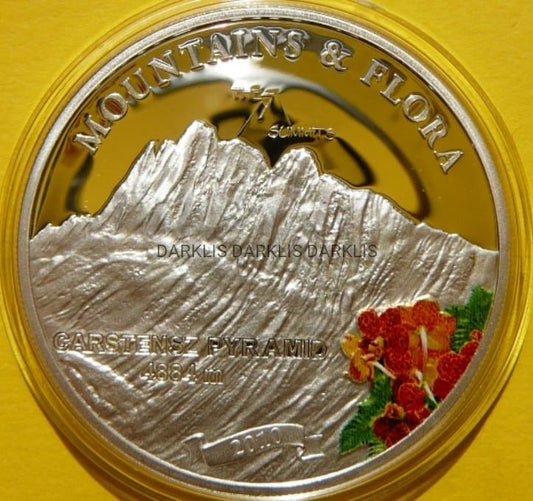 5$ PALAU GWINEA CARSTENSZ PYRAMID GÓRY KWIATY +CER
