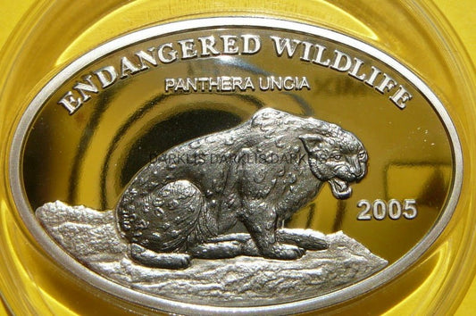 500 TUGRIK MONGOLIA 2005 IRBIS ŚNIEŻNY Ag RZADKA