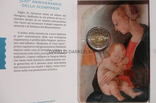 2 EURO SAN MARINO 2020 RAFFAELLO SANTI MALARZ
