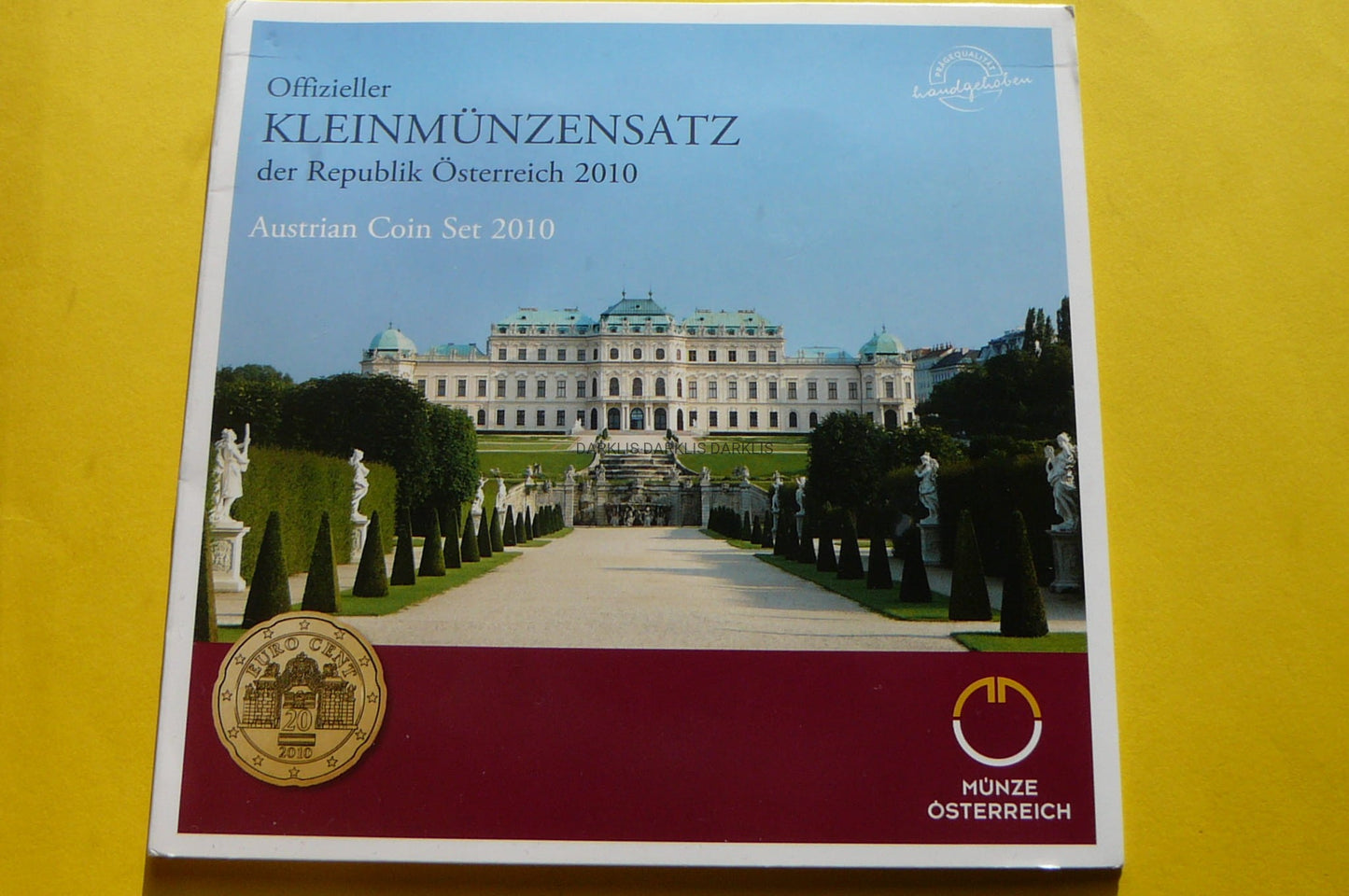 KMS EURO AUSTRIA 2010 OFICJALNE WYDANIE MENNIC UNC