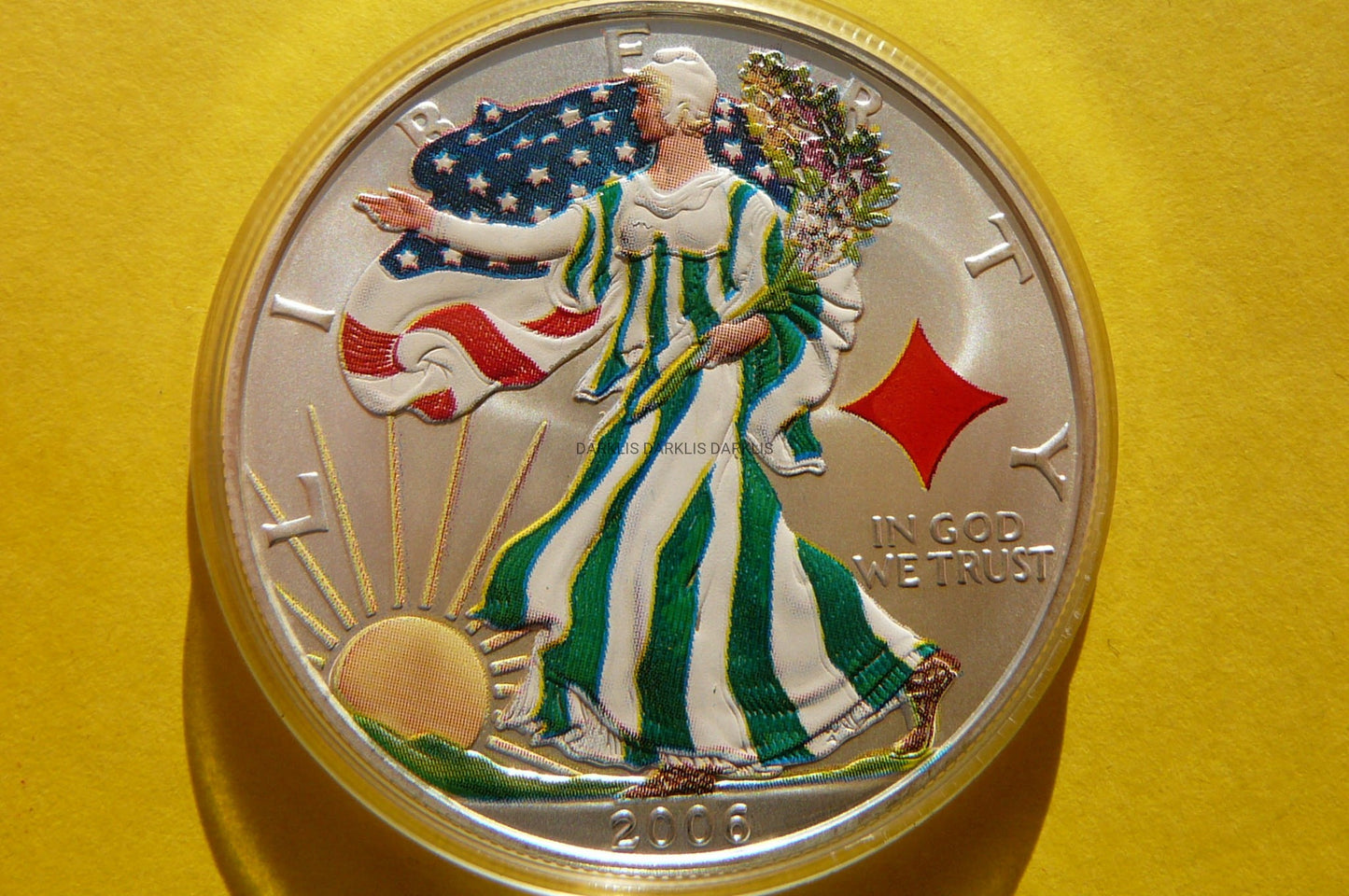 1$ USA 2006 EAGLE BOGINI WOLNOŚCI Ag 999 PRIVY KARO