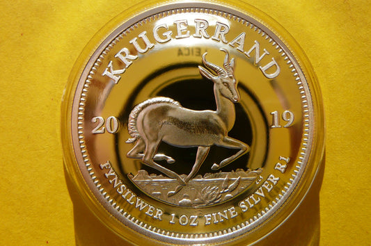 KRUGERRAND RPA 2019 - ANTYLOPA JELONEK Ag Oz PROOF