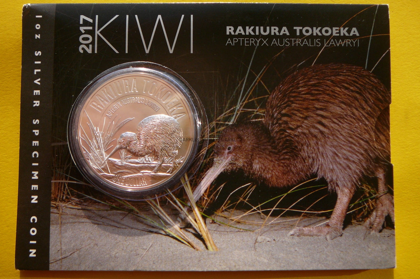 1$ NOWA ZELANDIA 2017 KIWI SREBRO 999 UNCJA RZADKA