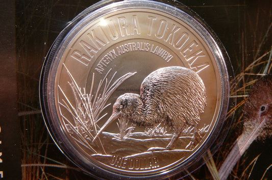 1$ NOWA ZELANDIA 2017 KIWI SREBRO 999 UNCJA RZADKA