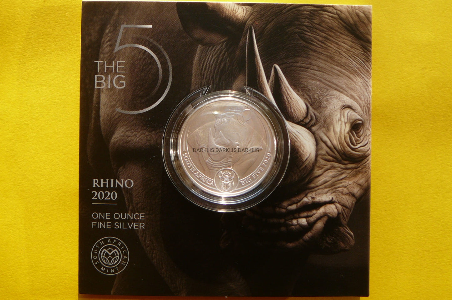 5 RAND RPA 2020 NOSOROŻEC WIELKA PIĄTKA Ag 999 Oz