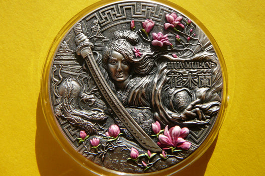5$ NIUE 2021 - HUA MULAN BOHATERKI Ag 999 2Oz