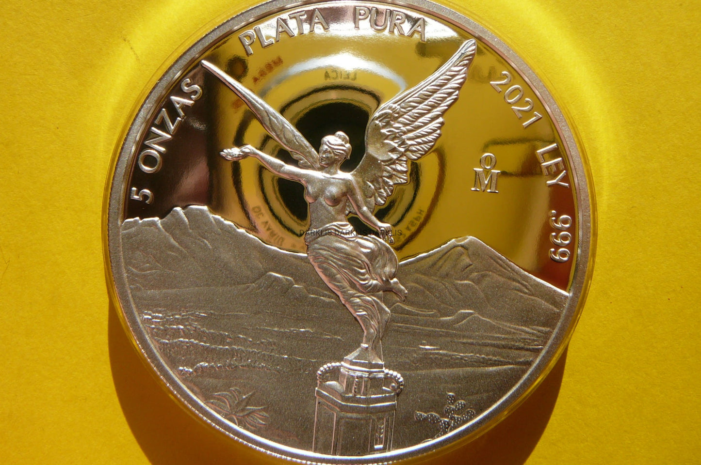 5 ONZAS PLATA PURE MEKSYK 2021 LIBERTAD Ag PROOF